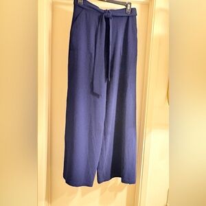 June & Hudson Navy Wide Leg Pants